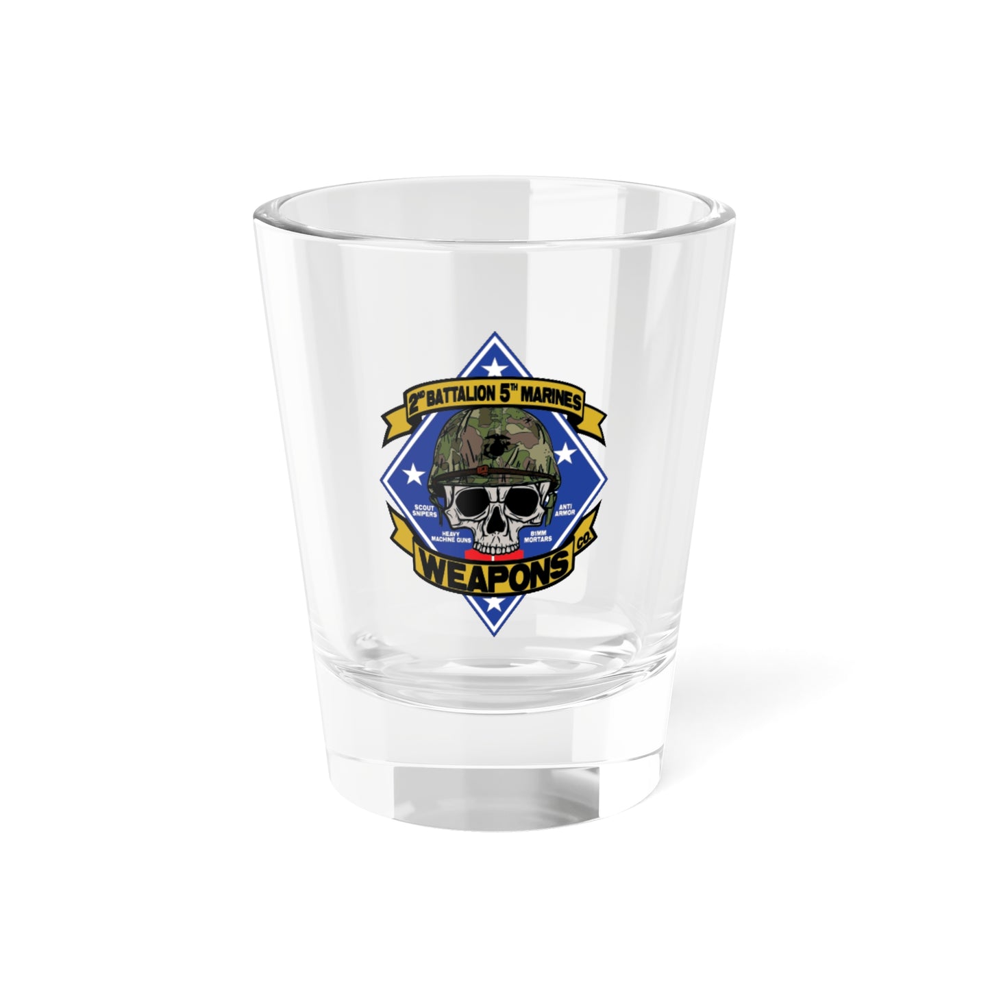 2/5 Weapons Co. Shot Glass, 1.5oz